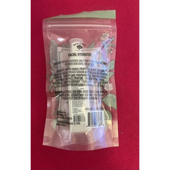 New 1 Package Of Bolero White Tea & Quinoa Facial Hydrator‎ 1.7 Fl Oz - Picture 2 of 2